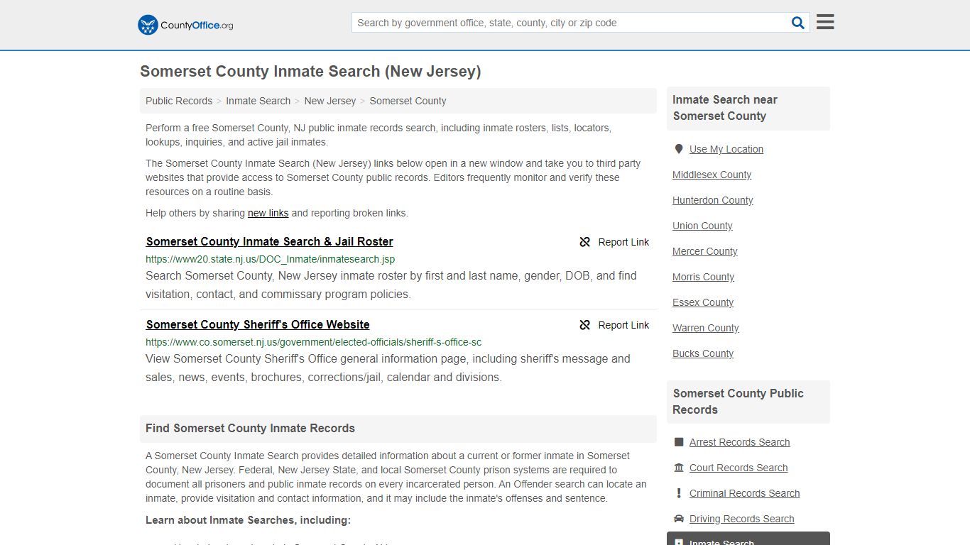 Inmate Search - Somerset County, NJ (Inmate Rosters ...